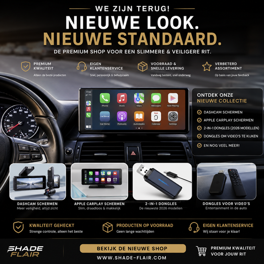 Beste Auto Gadgets 2026 | Apple CarPlay, Dashcams & Dongles – Shade Flair