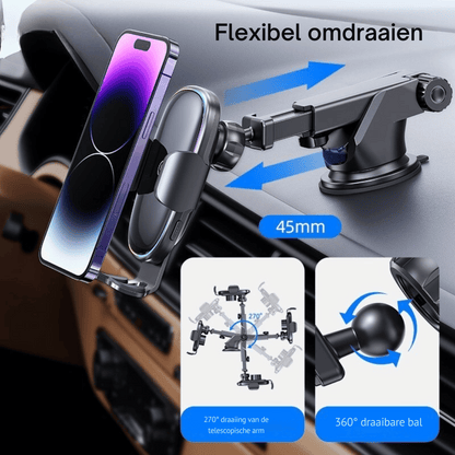 15W Draadloze Auto Telefoonhouder Met Kleurrijk Licht