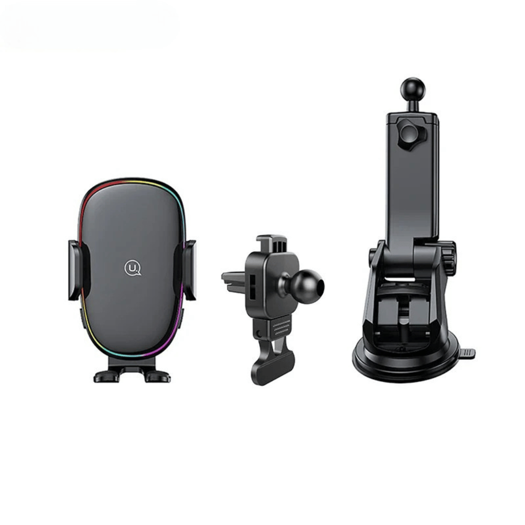 15W Draadloze Autotelefoonhouder – Snellader & Luchtrooster Bevestiging