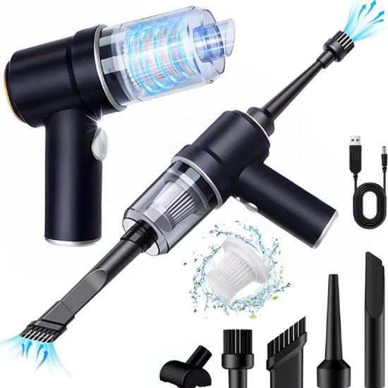 Compacte draadloze handstofzuiger voor auto