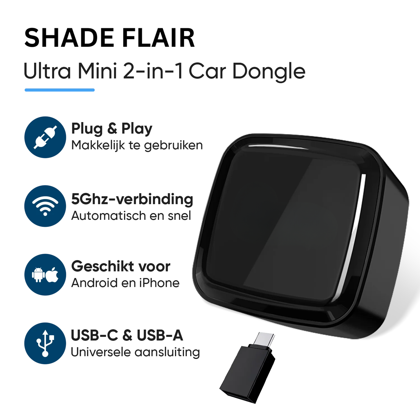 Ultra Mini 2-in-1 Car Dongle