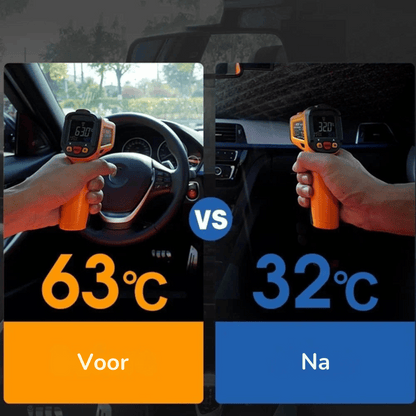 Auto Zonnescherm Voorruit – Titanium Zilver, Anti-UV, Opvouwbaar