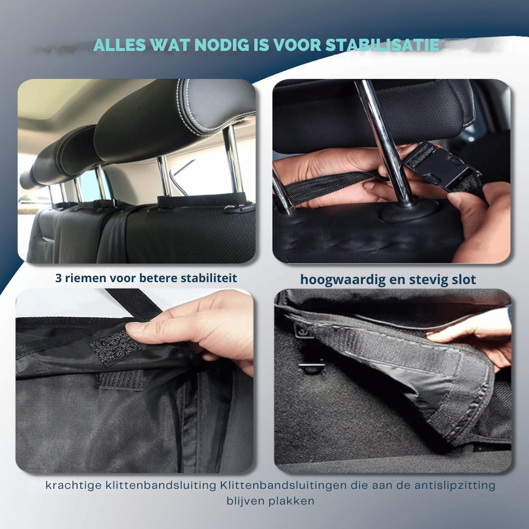 Autostoel en Kofferbak Organizer – 8 Zakken en Verstelbare Riemen