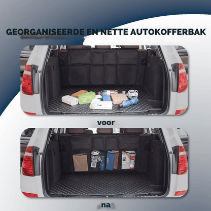 Autostoel en Kofferbak Organizer – 8 Zakken en Verstelbare Riemen