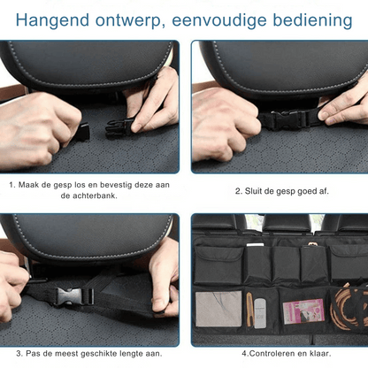 Handige Auto Organizer – Perfect Voor Autostoel en Kofferbak