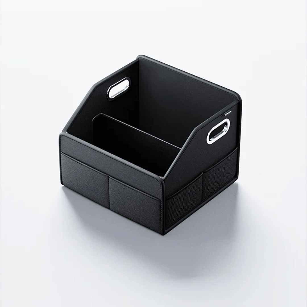 Luxe Opvouwbare Kofferbak Organizer – PU Lederen Opslagbox voor SUV, MPV en Auto's