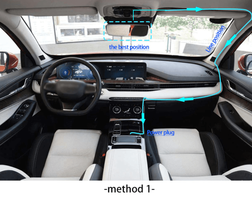 Caméra de tableau de bord FULL HD 1080P avec vision nocturne