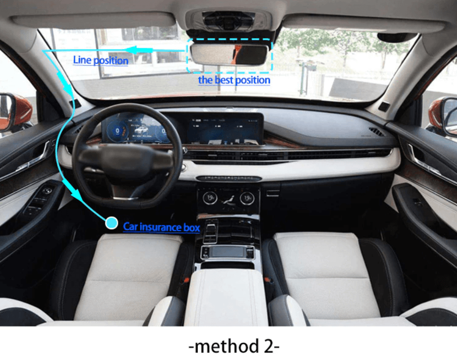 Caméra de tableau de bord FULL HD 1080P avec vision nocturne