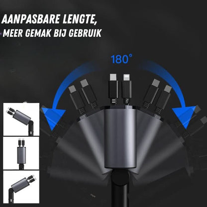 Flair | 4-in-1 Intrekbare Autolader - ShadeFlair