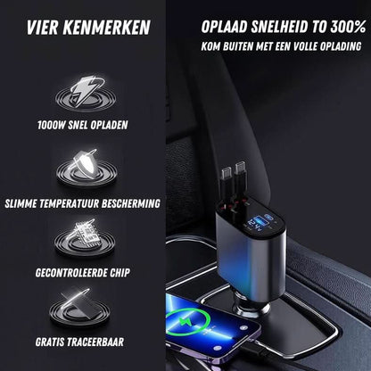 Flair | 4-in-1 Intrekbare Autolader - ShadeFlair